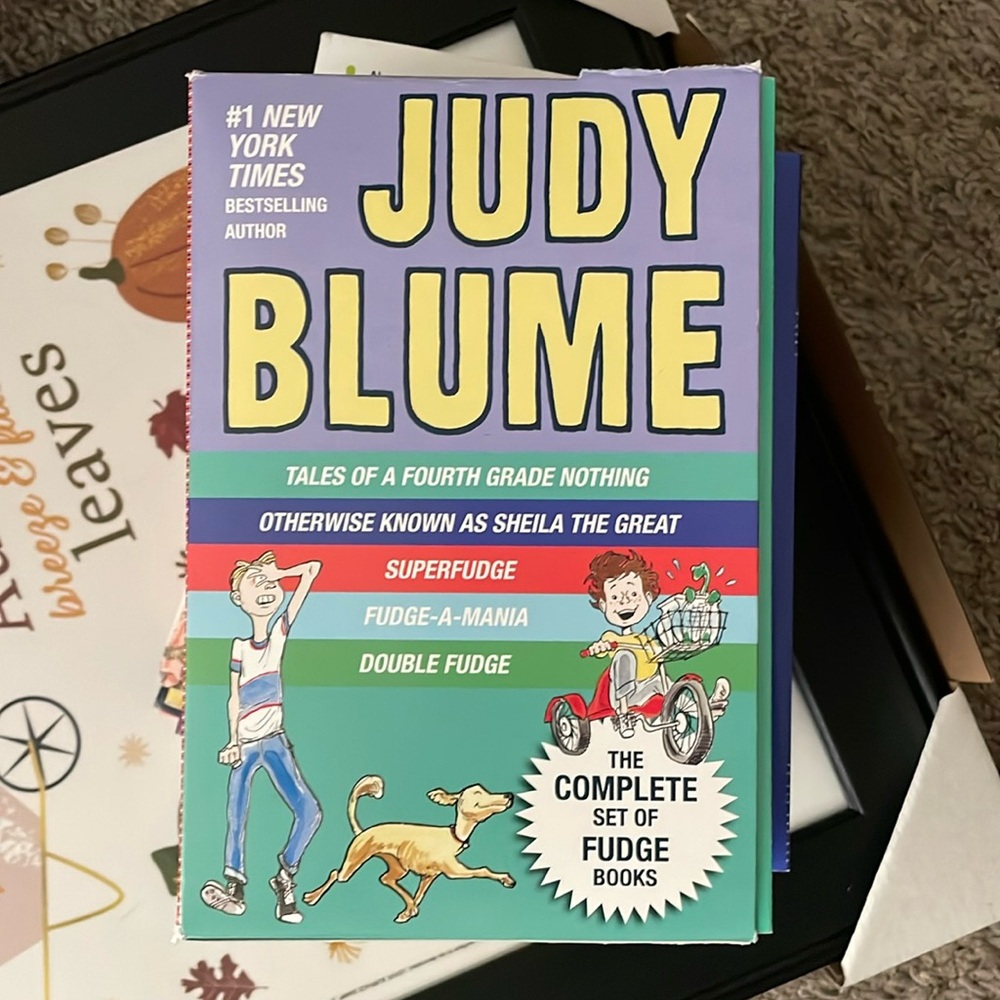 JudyBlume superfudge book set in box